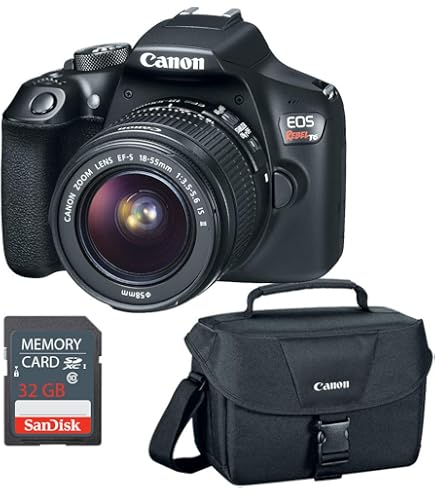 Amazon.com : Canon EOS Rebel T6 DSLR Camera w/EF-S 18-55mm, EF 75